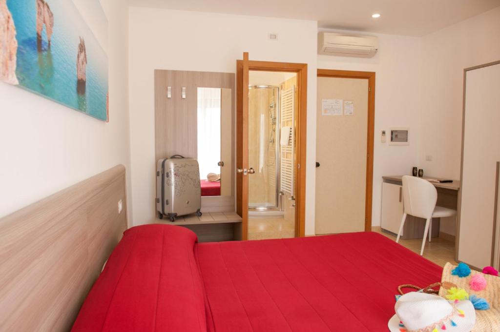 Letto o letti in una camera di Albergo San Giorgio