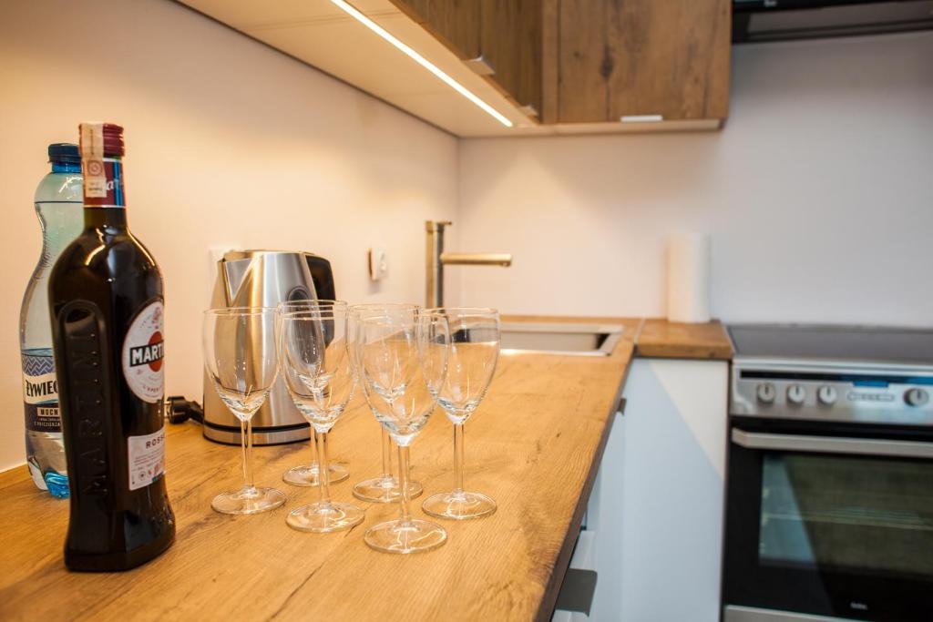 Kuchnia lub aneks kuchenny w obiekcie Apartamenty 19