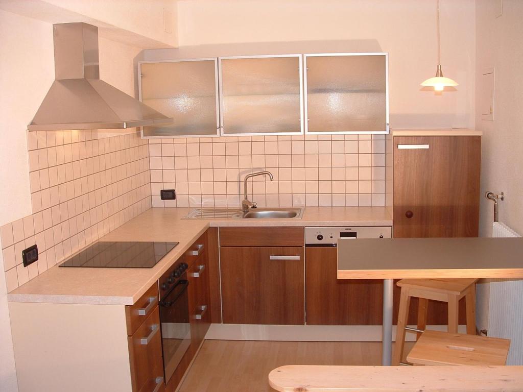 Kuchyň nebo kuchyňský kout v ubytování Gasthof Majestic