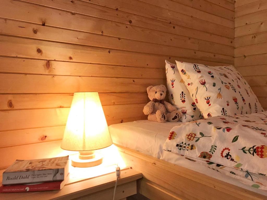 Postel nebo postele na pokoji v ubytování Chalet Jasmin