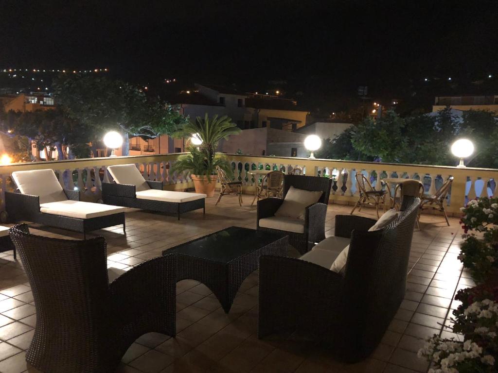 Balkón nebo terasa v ubytování Hotel Rex