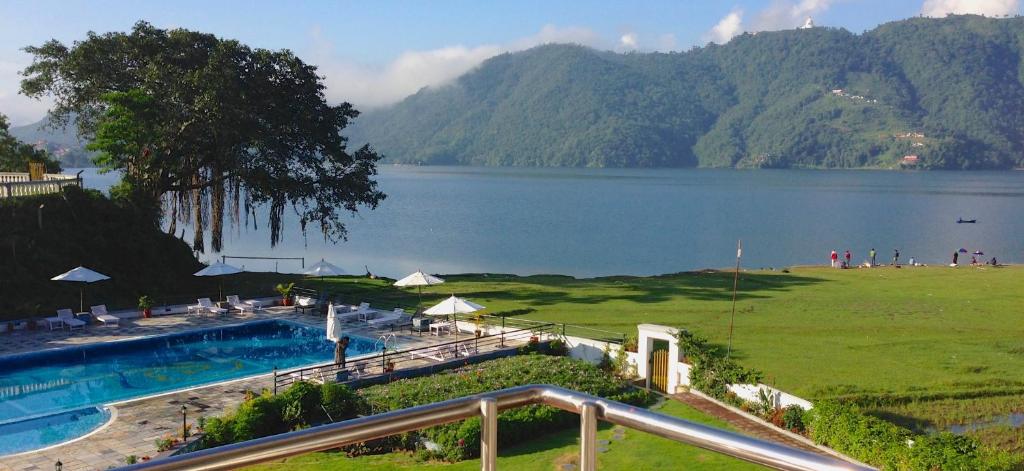 Landskap semula jadi dekat dengan resort