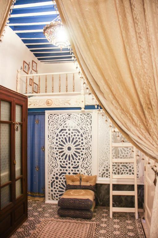 Posezení v ubytování Riad Dar Arsama