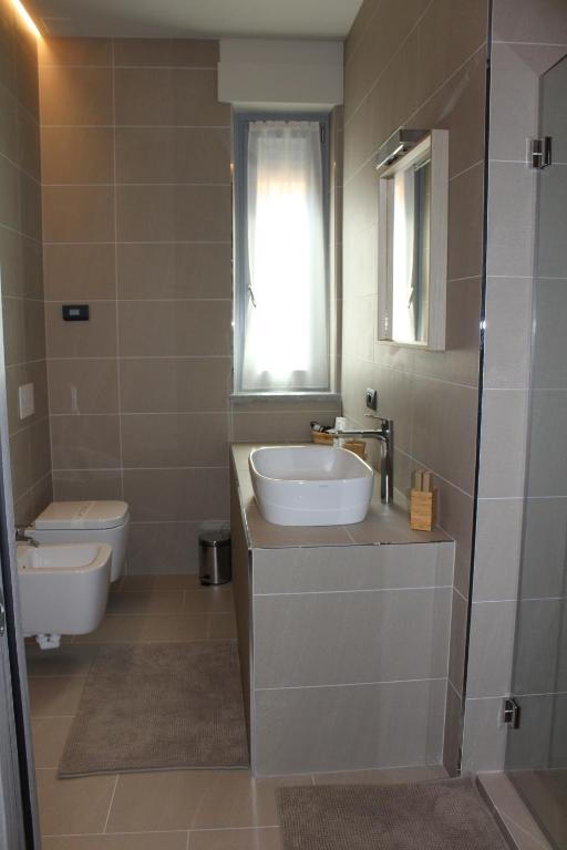 Koupelna v ubytování Hotel Il Grappolo D'Oro
