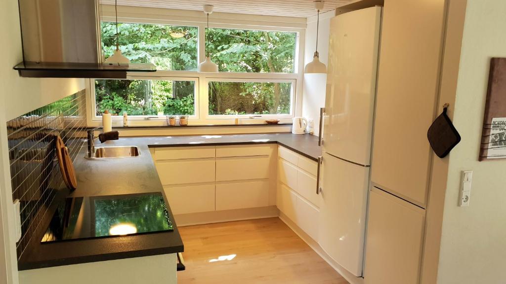 Kuchyň nebo kuchyňský kout v ubytování Holiday home Als
