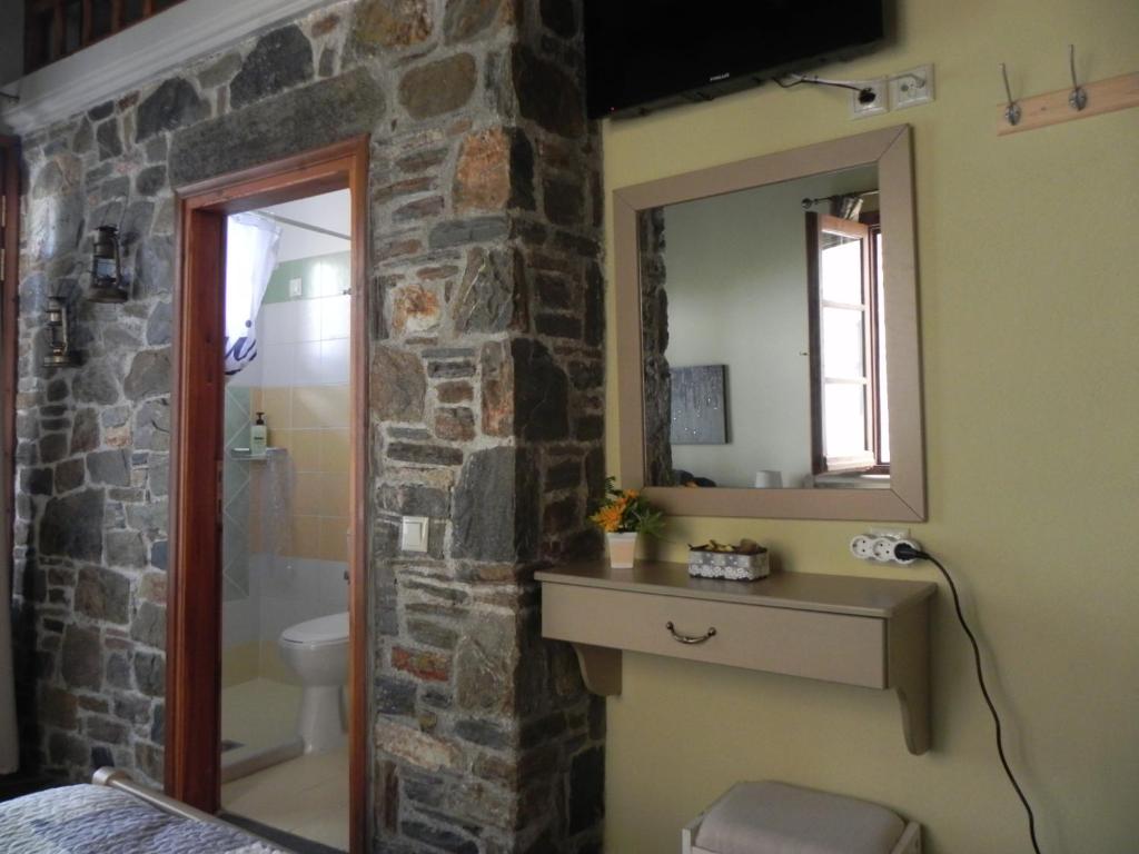 Koupelna v ubytování Guest House "Aspasia"