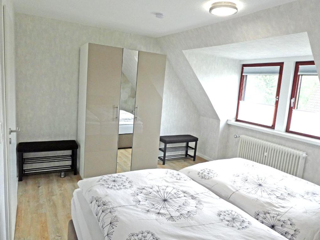 Postel nebo postele na pokoji v ubytování Peedy's luxuriöse 60m² Wohnung mit Balkonterrasse
