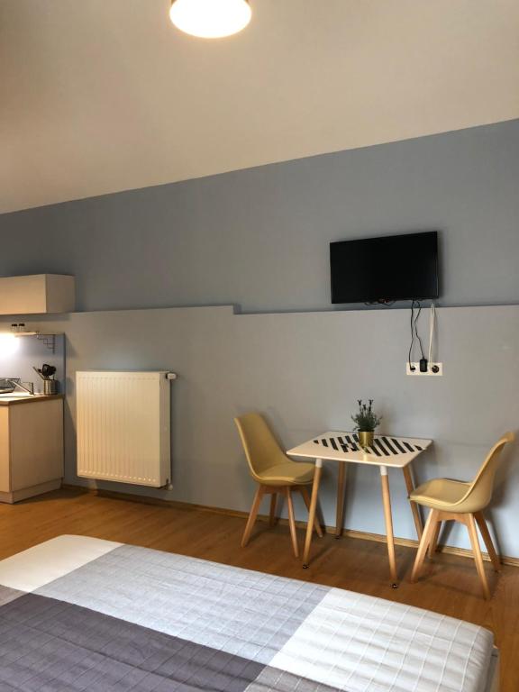 Kuchyň nebo kuchyňský kout v ubytování White Crow House