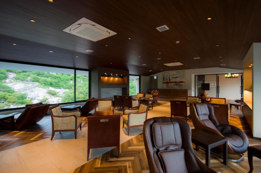 Posezení v ubytování Unzen Kyushu Hotel