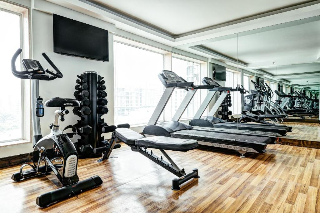 Fitness centrum a/nebo fitness zařízení v ubytování THE WAY Dhaka