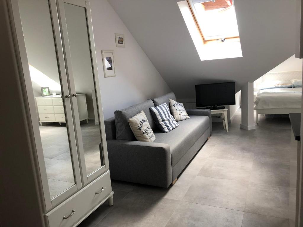 Postel nebo postele na pokoji v ubytování Apartament Julia
