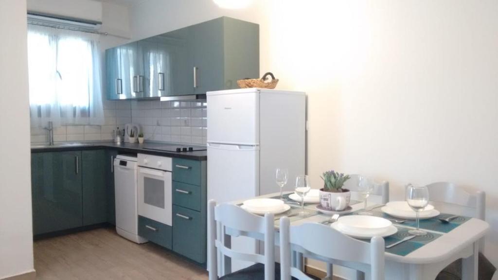 Kuchyň nebo kuchyňský kout v ubytování Dimitra Apartment
