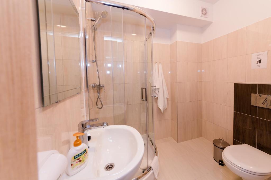 Kúpeľňa v ubytovaní Villa Obis