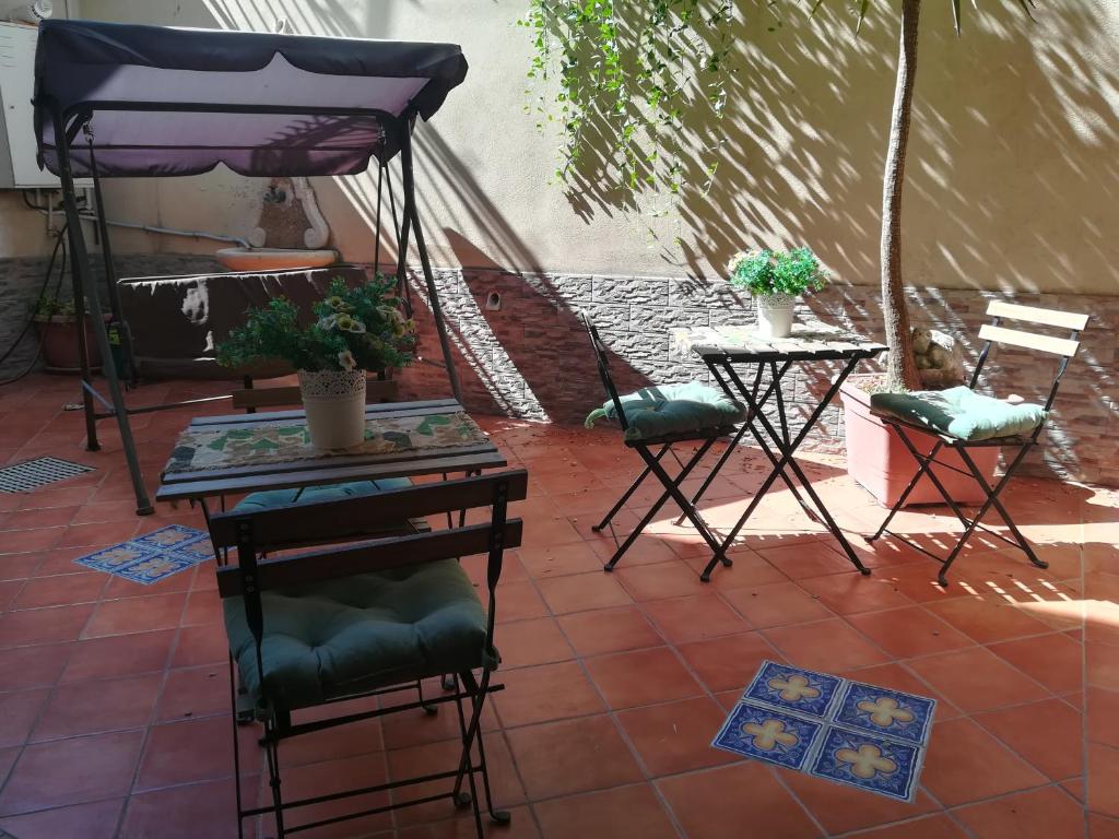 Patio nebo venkovní prostory v ubytování B&B Camere e Cassata
