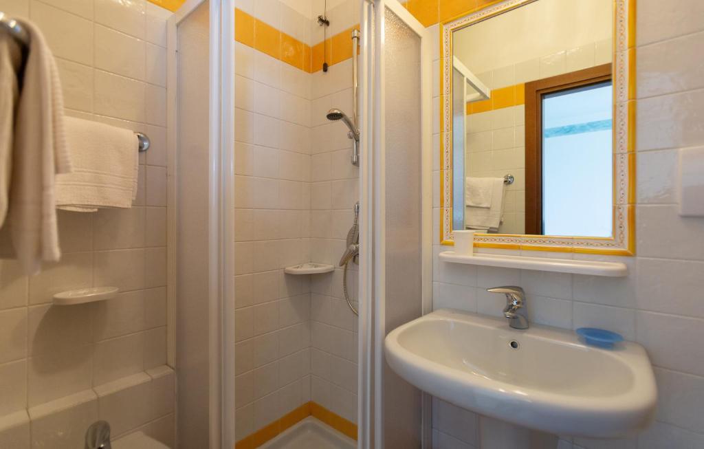 Koupelna v ubytování Hotel Residence Sirenella