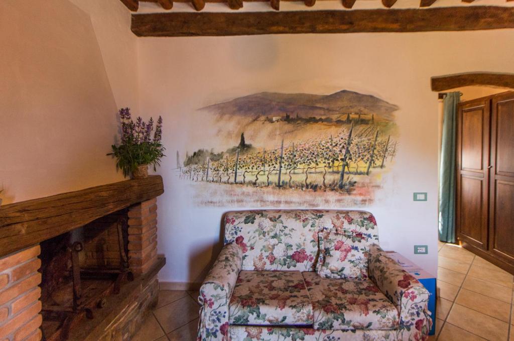 Posezení v ubytování Le Dame del Borgo