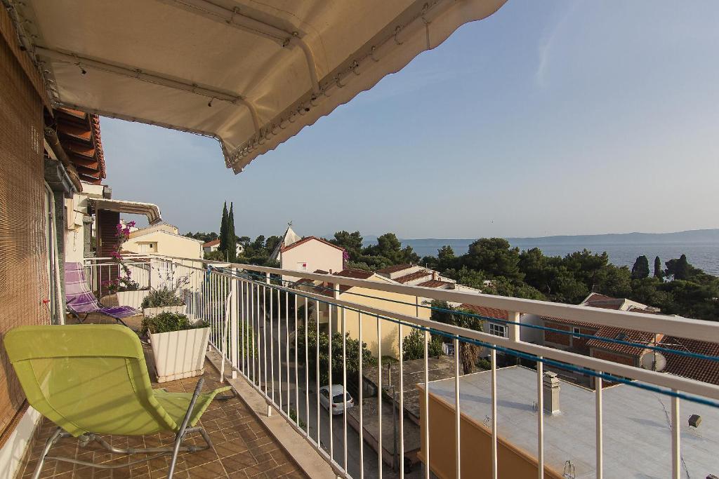 Balkón alebo terasa v ubytovaní Apartman Podgora
