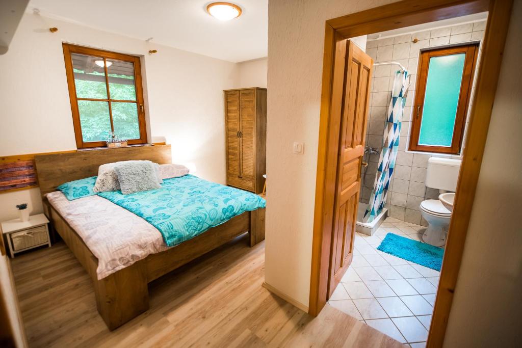 Postel nebo postele na pokoji v ubytování Guest House Frata