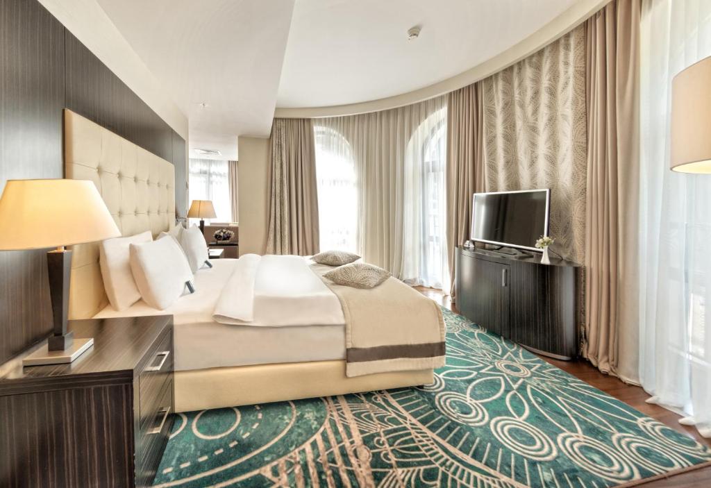 TV a/nebo společenská místnost v ubytování Crowne Plaza - Borjomi by IHG