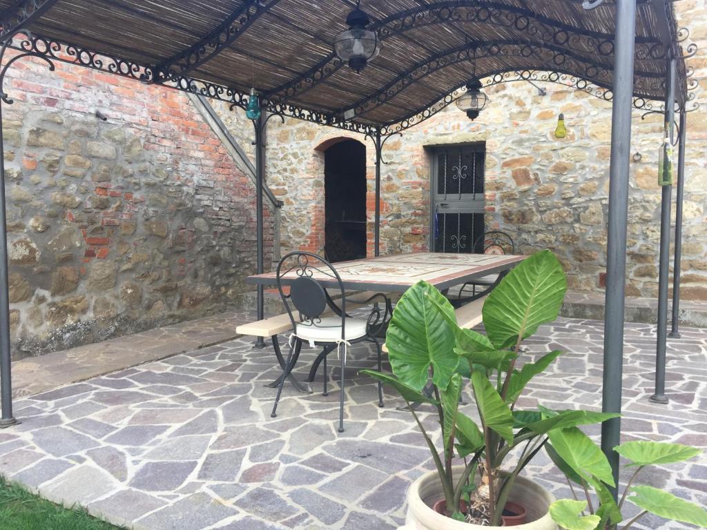 Patio alebo iná vonkajšia časť ubytovania Podere Gnocchi