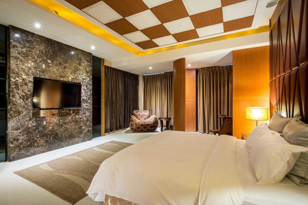 Postel nebo postele na pokoji v ubytování Uline Motel