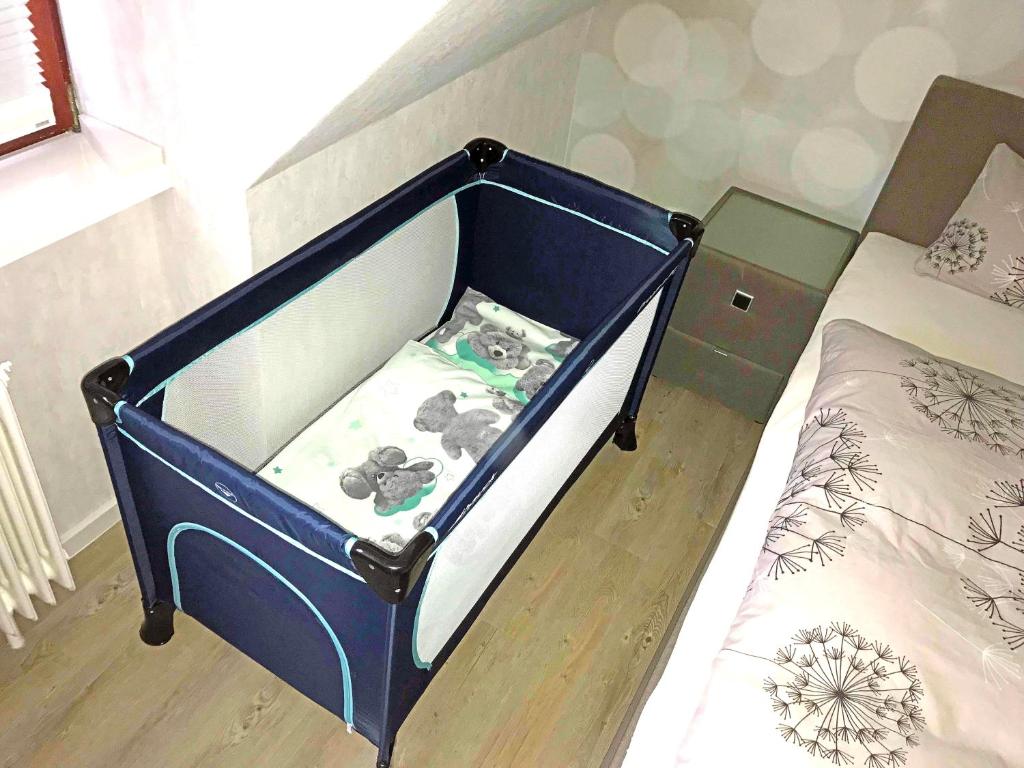 Postel nebo postele na pokoji v ubytování Peedy's luxuriöse 60m² Wohnung mit Balkonterrasse