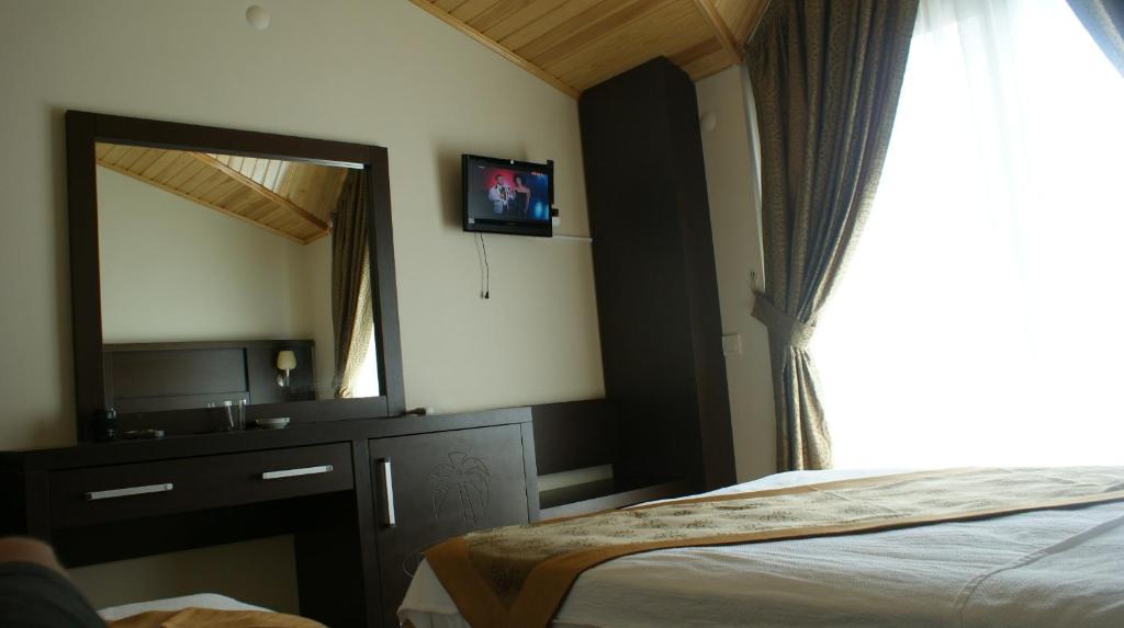 TV tai viihdekeskus majoituspaikassa Palmira Hotel