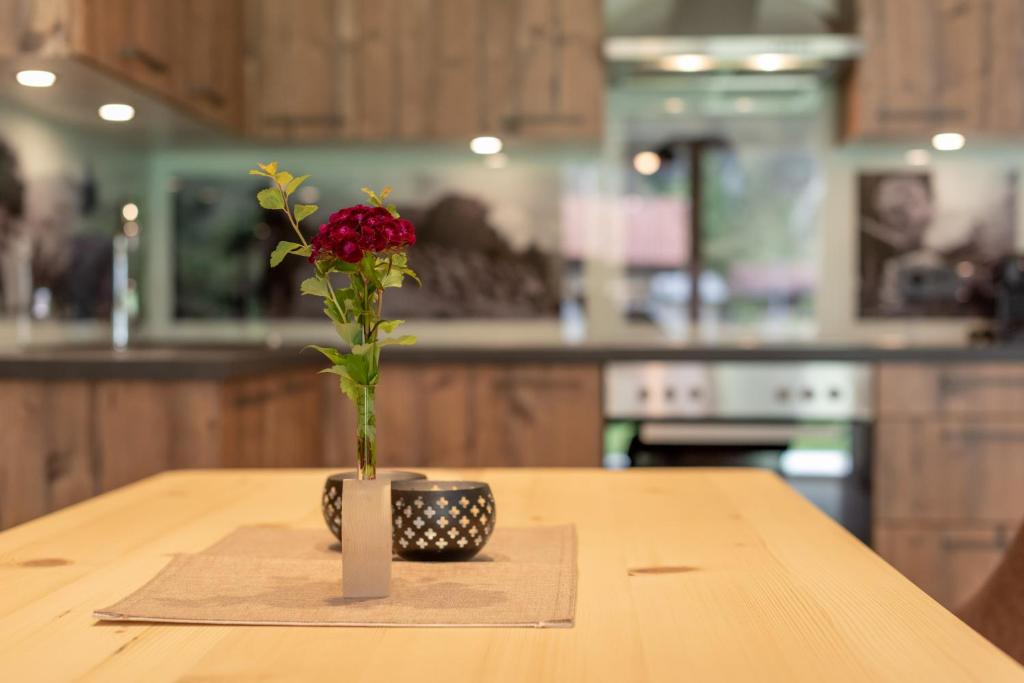 Eldhús eða eldhúskrókur á Fetz Luxury Appartements