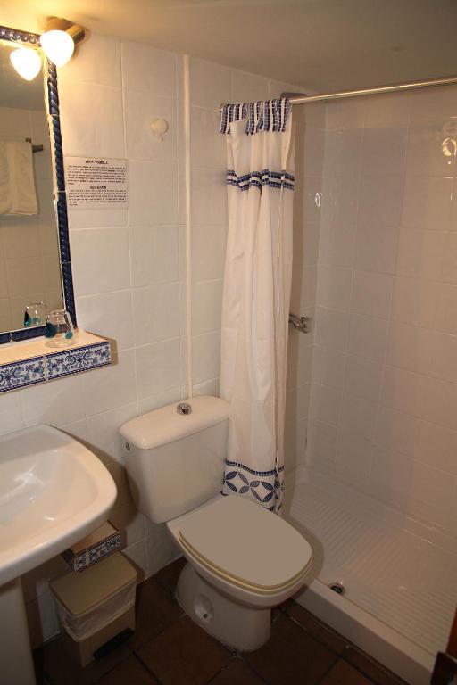 Kúpeľňa v ubytovaní Hostal la posada de Zocodover