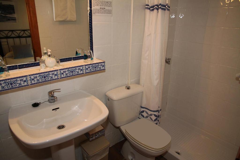 Kúpeľňa v ubytovaní Hostal la posada de Zocodover