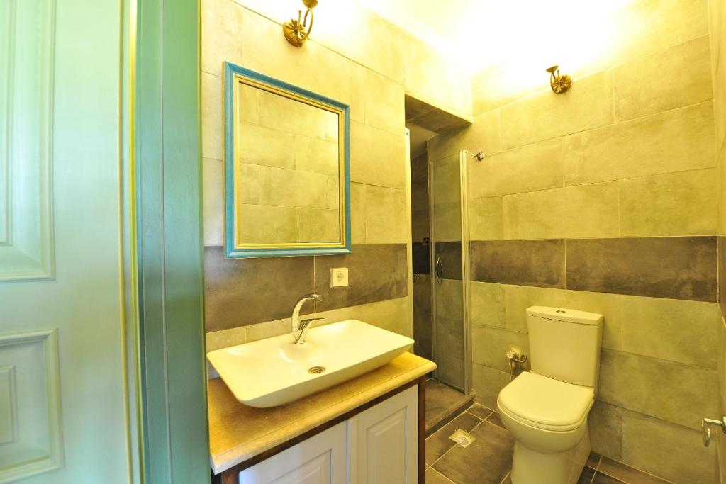 Koupelna v ubytování Petrino Gökçeada Hotel&Kitchen