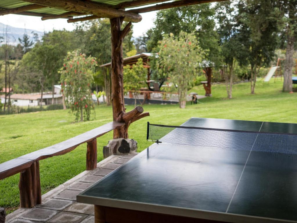 Stolní tenis v ubytování Zaysant Ecolodge nebo okolí