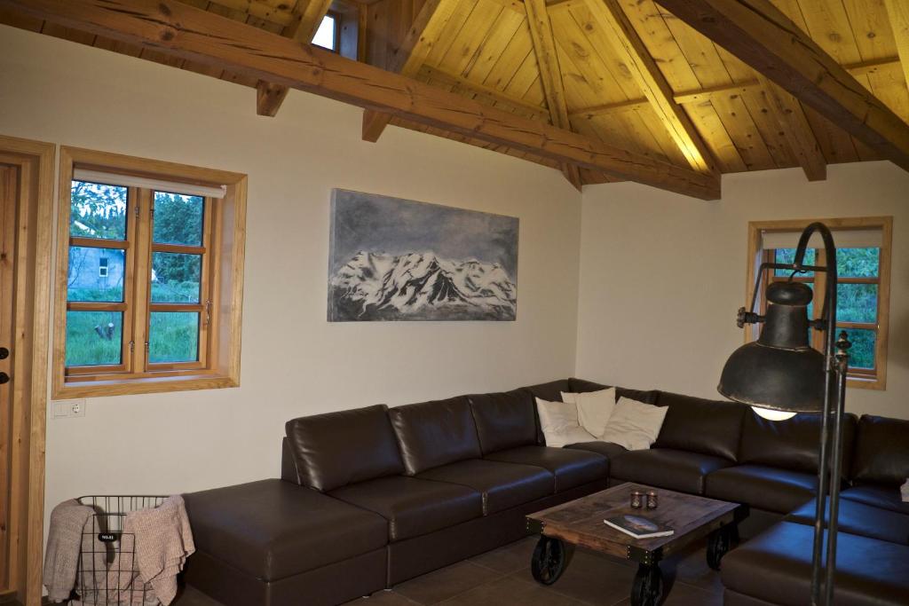 Posezení v ubytování Íslandsbærinn /Old Farm