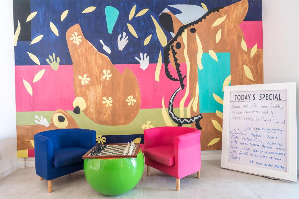 Posezení v ubytování Hotel J Negombo