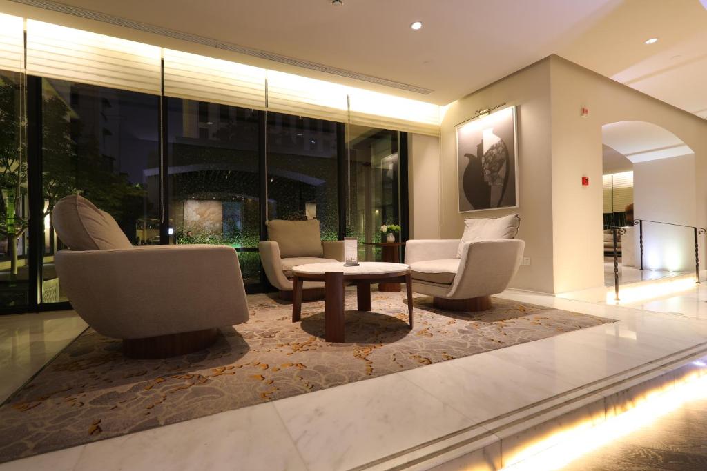 Posezení v ubytování Metropolo Dahua Hotel Shanghai