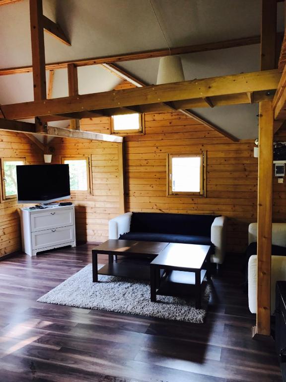 TV a/nebo společenská místnost v ubytování Summer lake