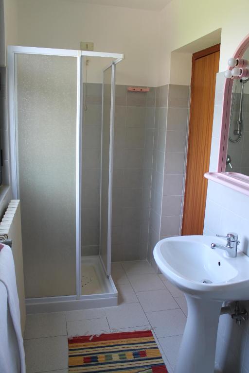 Koupelna v ubytování albergo bellavista