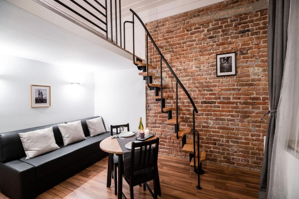 Istumisnurk majutusasutuses DIETLA 99 APARTMENTS - IDEAL LOCATION - in the heart of Krakow