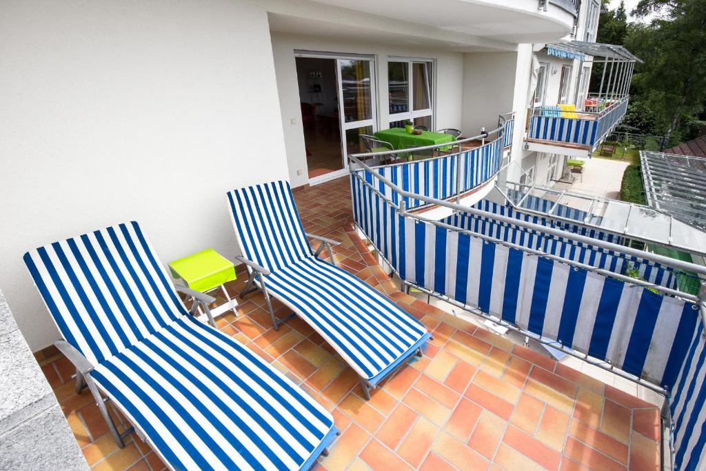 Balkón nebo terasa v ubytování Apart Hotel Stadtgarten