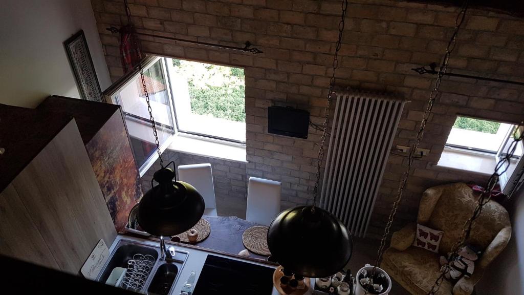 TV a/nebo společenská místnost v ubytování Loft Giuly