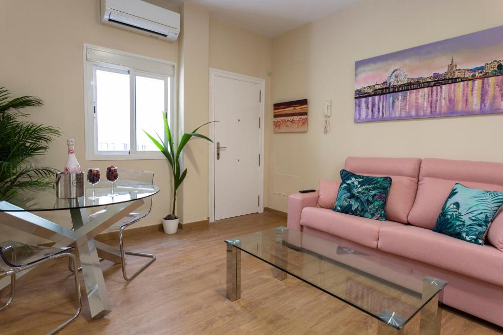 Część wypoczynkowa w obiekcie Flamingo Apartment