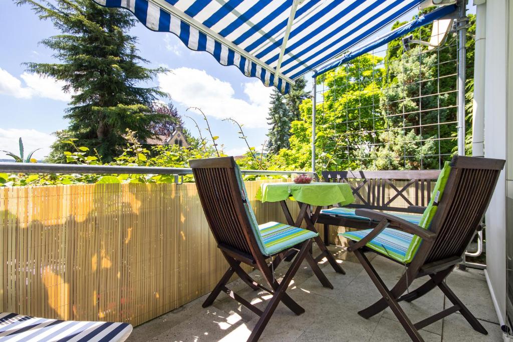 Balkón nebo terasa v ubytování Apart Hotel Stadtgarten