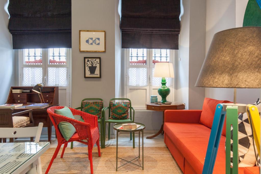 Część wypoczynkowa w obiekcie Precioso Apartamento Sevilla Centro