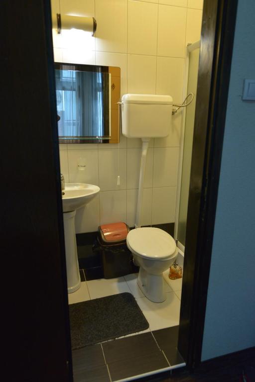 Koupelna v ubytování Guesthouse Duga