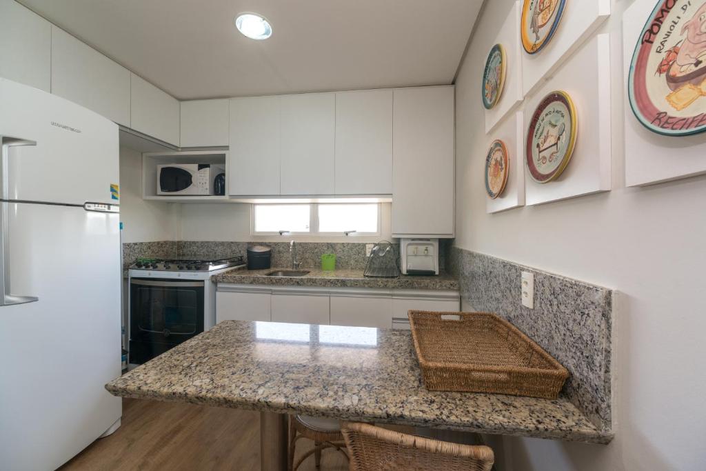  MRP301 Flat c/varanda 2 quartos praia Muro Alto