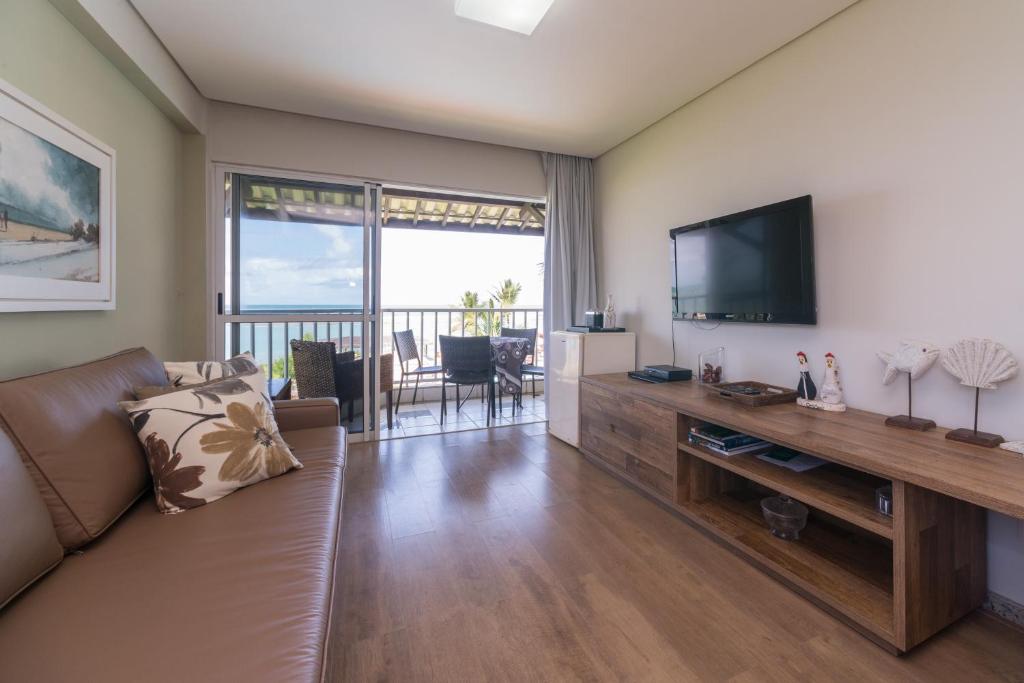  MRP301 Flat c/varanda 2 quartos praia Muro Alto