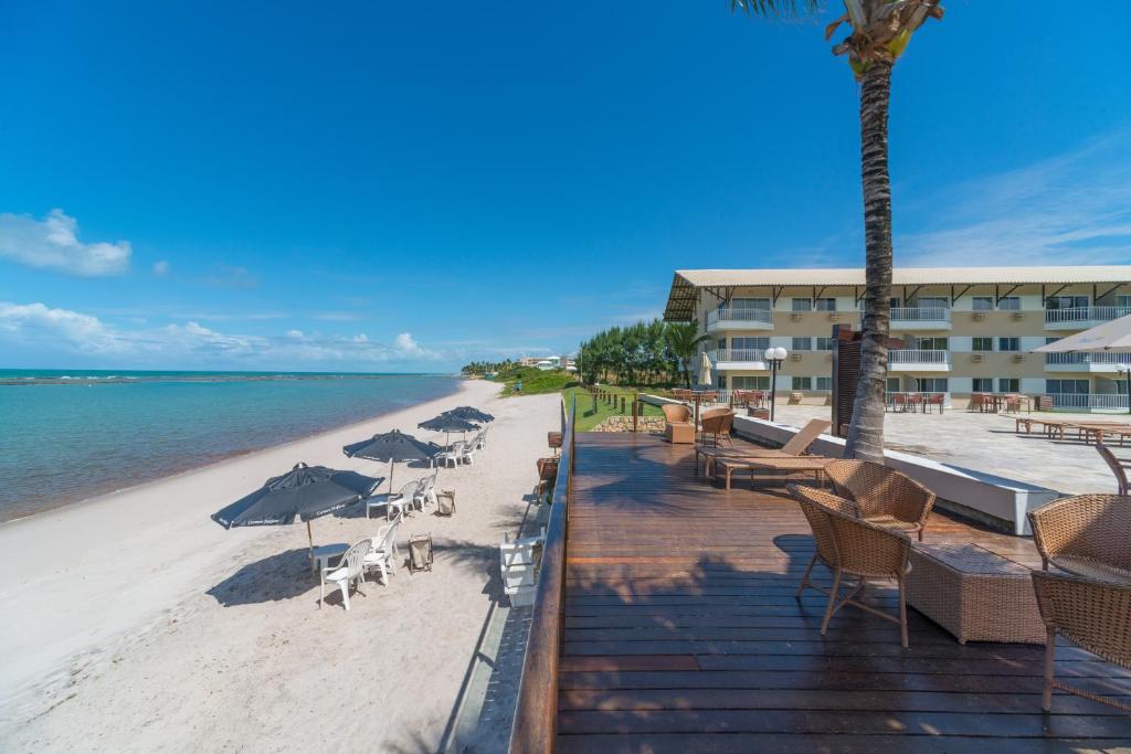  MRP301 Flat c/varanda 2 quartos praia Muro Alto