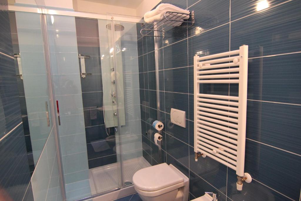 Koupelna v ubytování Albergo Bice