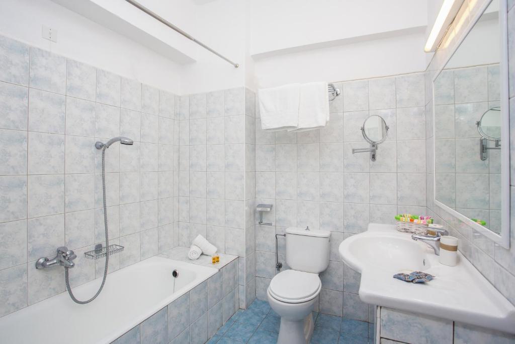 Koupelna v ubytování Mon Repos Hotel