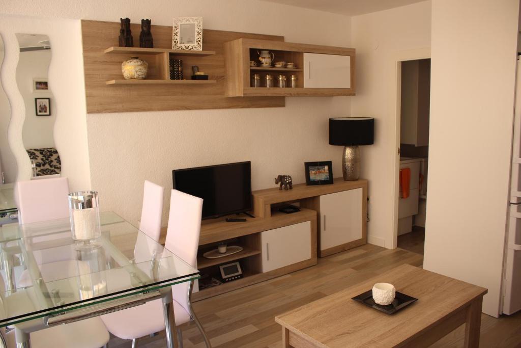 Kuchyň nebo kuchyňský kout v ubytování Vista Bahia Benidorm